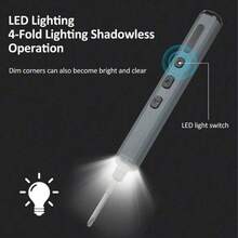 Mini Electric Screwdriver Set: 68-In-1 Small Electronic Tool Kit Precision Electric Screwdriver - 5 Torque Setting LED S2 Drill Bits, Used For Computer Laptop Repair - Multicolor - View 5