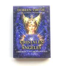 NEUE SPANISCHE CRISTALES ANGELES 44 KARTEN ORAKEL Prophezeiung Schicksal Wahrsagungsdeck, Familienpartyspiel, Wahrsagespiel, Karten für Anfänger (PDF-Handbuch)