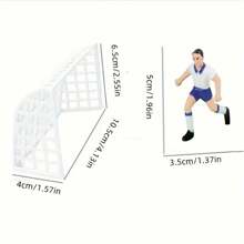 9CS Soccer Cake Topper Soccer Cupcake Topper Soccer Team Player Goalie Plastic Ball Star Goal Trophy Decorations For Soccer Themed Party Birthday Party Men Decorations