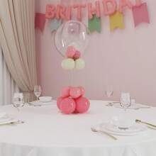 Clear Acrylic Balloon Stand Kit, 80.01 Cm 4pcs Balloon Sticks With Base For Table Centerpiece, Balloon Holder For Birthday Party Shower Graduation Wedding Decor (Balloons Not Included)