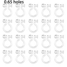 20 Stücke Harz transparent Clip-On Ohrringe Konverter Ohrringe Set Komponenten für DIY Nicht-Pierced Ohrringe