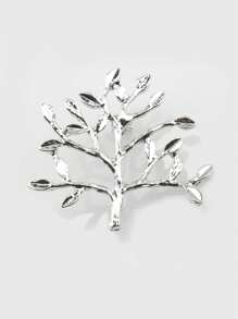 قطعة واحدة دبوس إبره من شكل شجرة الحياة بتصميم بسيط، مناسب للملابس الرجالية والنسائية في اليومية والكاجوال والكارديجان وكليب خصر السراويل قابل للتعديل، هدية اكسسوار