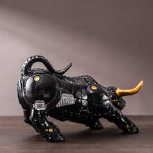 RDW017,Black, 8 Inches, Made Of Resin. An Exquisite Bullfighting Ornament For The Living Room, Also A Home Decoration Ornament.