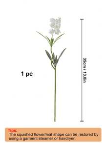 6/12cs Artificial Lily Of The Valley Faux White Bell Flowers Wind Chime Orchid Silk Flowers Wedding Bouquet, May Flower Table Centerpieces For Home Garden Wedding Party Decor