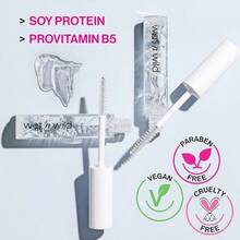 Clear Brow & Lash Dual Mascara -  Mega Clear (Sculpting + Defining, Soy Protein & ProVitamin B5, Vegan) - Thông thoáng - Xem 5