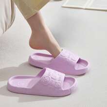 Pantofole da donna con suola morbida antiscivolo in EVA, design carino a forma di orso, adatte per uso domestico