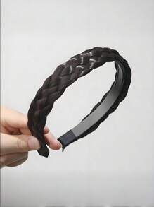 2025 New Twisted Braid Wig Hair Band | Voluminous High Crown Design + Fishbone-Braided Accent | Stylish Headband For Looks & Glamorous Events Hairband Hair Hoop