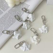 6 pièces Porte-clés sculpture d'ange mignonne, décoration de sac à main créative, accessoires de cadeau pour couples et meilleurs amis, sac à dos pour l'école