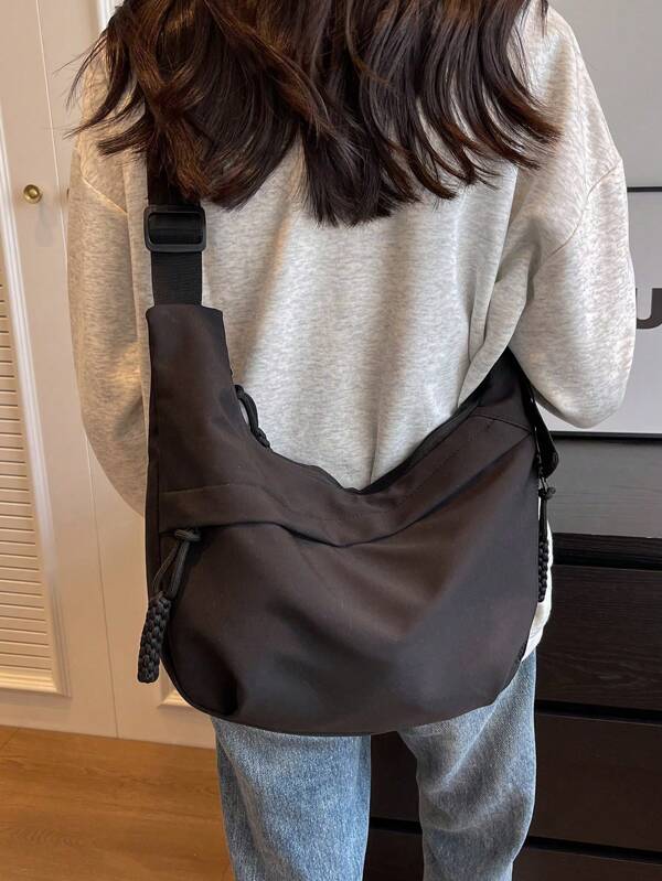 Large Capacity Nylon Crossbody Bags New Casual And Versatile Commuting Shoulder Bag Lightweight Sports Crossbody Hobos Bag