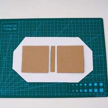 Scrapbook Binding Kit Beginner Binding Template Scrapbook Tool Manual Notepad, Sticky Note Making Kit DIY Hand Making Kit Wooden Sticky Note Kit,Wooden Diy Hollowed-Out Leaf Woven Sock Model, Retractable Woven Sock Display Sock Props