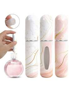 1/4 buc-Mini parfum reîncărcat flacon atomizator portabil spray de parfum reîncărcat, carcasă pompă de reumplere pentru călătorii și plecări