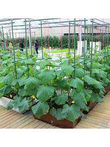 27pcs/Set Sturdy & Durable Metal Garden Trellises, Corrosion-Resistant, Easy To Install, Suitable For Various Fruits, Plants, Vegetables, Adjustable & Foldable Trellis Set, Essential For Outdoor Planting - Army Green - View 2