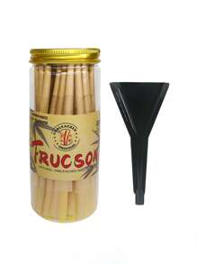 BROWN Canned Pre-Rolled Cone + Funnel Ultra-Thin Slow-Burning Pointed Tip Rolling Paper Portable Cone-Shaped Rolling Paper Valentine's Day Gift Party Gift Gift For Friends Outdoor Supplies, Pre-Rolled Filter Tip Paper Accessories Easy To Carry