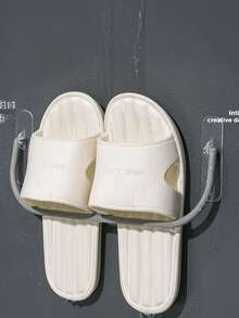 1/3/4 chiếc Giá để giày gắn tường không đục lỗ cho cửa phòng tắm, Kệ thoát nước gắn tường trong nhà, Giá để dép trong phòng tắm - Nhiều màu - Xem 5