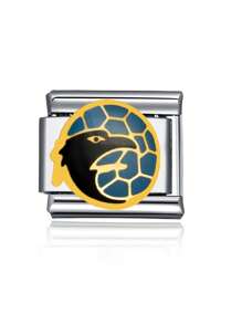 1 pieza 2025 Brazalete de acero inoxidable con dijes italianos de de moda con temas de animales como panda, búho, águila, tiburón, araña y cangrejo, adecuado como regalo para novia, amigos, familia, fiesta y accesorios diarios