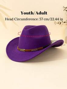 1 Stück Unisex & Kinder schwarzer Filzhut aus Segeltuchmaterial mit Anker Dekor, westlicher Stil Sonnenhut, geeignet für tägliche Outfits, Partys, Outdoor-Aktivitäten, ganzjährig