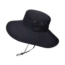 1pc Spring/Summer Extra Wide Brim Sun Hat, Outdoor Fishing Cap For Men, Hiking Sun Protection Hat
