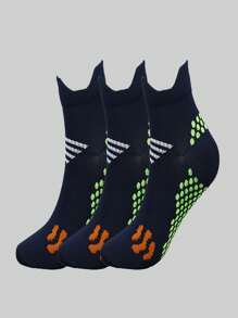 5/3/1 Par de calcetines deportivos de uso diario y casual con lunares, unisex, de tela de punto transpirable y antideslizante, aptos para correr, saltar la cuerda, ciclismo, todo el año
