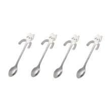 1pc Stainless Steel Cat Design Coffee Spoon, Creative Cat Dessert Spoon, Machine Washable And Reusable, , Suitable For Restaurants, Kitchens, Parties, Weddings, Gifts For Cat Lovers Back To School