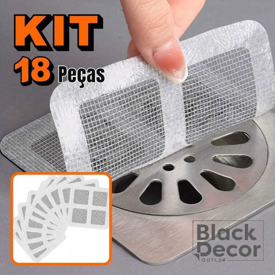 Drain Filter Screen Kit Protective Anti-Insect Adhesive Clogging Multipurpose Home - Trong suốt - Xem 1