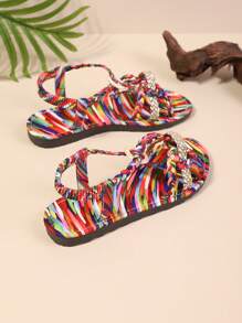 Women's Flat Sandals For Summer, Bohemian Roman Style