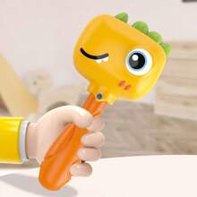 1 pieza Juguete sonajero con diseño de dinosaurio y conejo - juguete de aprendizaje temprano para niños, ayuda a desarrollar la fuerza de agarre, las habilidades motoras, la visión y la audición - Multicolor - Ver 19