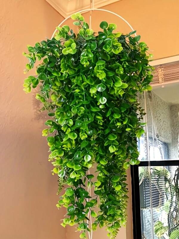 1pc/3pcs Artificial Decorative Hanging Eucalyptus Plant, Suitable For Indoor/Outdoor Room, Wall, Wedding, Courtyard, Porch Decoration