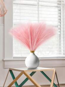 5pcs Faux Pampas Grass, Tall Artificial Pompous Grass, Large Fake Pompas Branches Plants Floor Vase Filler For Flower Arrangement Home Kitchen Boho Decor,Fall Decor,Autumn