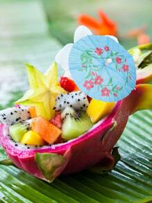 20 pezzi/50 pezzi/70 pezzi/100 pezzi Ombrellini, parasole, decorazioni per cocktail, decorazioni per cupcake, vari colori e design, Hawaii, Hawaii, Tiki, rinfrescanti per l estate hawaiana, spiaggia, viaggio