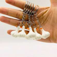 Garlic Duck Shaped Personalized Keychain, Bag Charm Pendant - Garlic Duck - View 5
