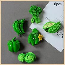 1pc/3pcs/4pcs/5pcs/5pcs-1/6pcs/6pcs-1/7pcs/8pcs/9pcs/10pcs/10pcs-Style 1/10pcs-2/11pcs New Cartoon Fruit & Vegetable Design Magnetic Resin Refrigerator Stickers, Nature Style Magnetic Refrigerator Stickers, Cute Decorative Piece, Office Desk Decor, Personalized Accessory For Fridge, Whiteboard, Storage Cabinet, Dishwasher, Kitchen Decor, Home Decor, Valentine's Day Gift, Gift For Friends & Family