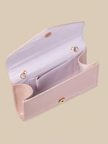 This Is An Envelope-Style Evening Bag Made Of Lacquered PU Material. Its Design Is Simple And Smooth, With Clean Lines And A Glossy Lacquer Finish That Gives The Body A Refined And High-End Look Ladies' Handbag, Clutch, Crossbody Bag, And Shoulder Bag Is Applicable For Weddings, Galas, Parties, And Gatherings, And Can Be Paired With Evening Gowns And High Heels For A More Graceful Look. - View 9