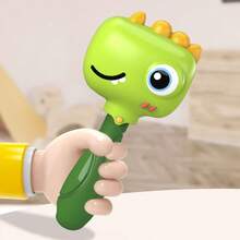 1 pieza Juguete sonajero con diseño de dinosaurio y conejo - juguete de aprendizaje temprano para niños, ayuda a desarrollar la fuerza de agarre, las habilidades motoras, la visión y la audición - Multicolor - Ver 18