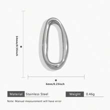 5 Pieces Of 304 Stainless Steel With 3 Sizes Of Asymmetrical Frames, Handmade Jewelry Accessories With 18k Gold-Plated DIY Connection Rings