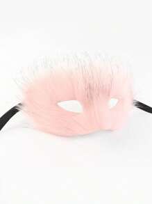 Plush Semi-Cover Seductive Fox Masquerade Mask