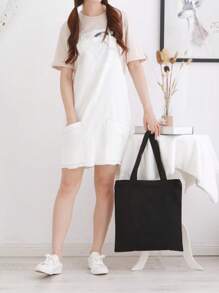 10/5/3/1 szt. Prosta płócienna torba damska, otwarta płócienna torba na ramię, płócienna torba podróżna, damska torebka o dużej pojemności, unisexowa płócienna torba podróżna, wielokrotnego użytku, modna, wielofunkcyjna torba na zakupy, torba na prezent konferencyjny