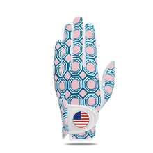 FINGER TEN Golf Gloves Women Left Hand Leather With Ball Marker Value 1 Pack Colored Glove For Ladies Right Handed Golfer All Weather Grip - Multicolor - View 12