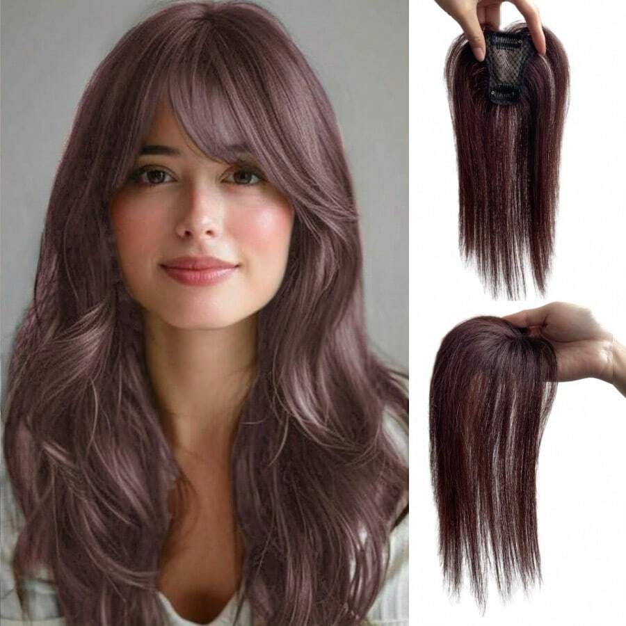 Clip In Bangs Human Hair 360°3D Cover Bangs Hair Clip Wispy Bangs Hair Pieces For Women Hair Toppers Air Bangs For Daily Wear - S33 - View 1