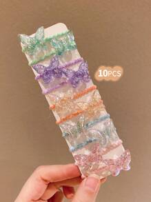 10pcs Cute Cartoon Hair Ties/Scrunchies For Girls