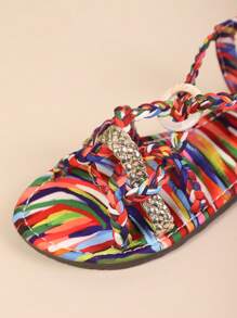 Women's Flat Sandals For Summer, Bohemian Roman Style