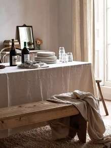 1/12pcs Minimalist Elegant Beige Wrinkle Textured Napkins, Suitable For Restaurant, Kitchen, Outdoor Picnic, Dining Table Decoration