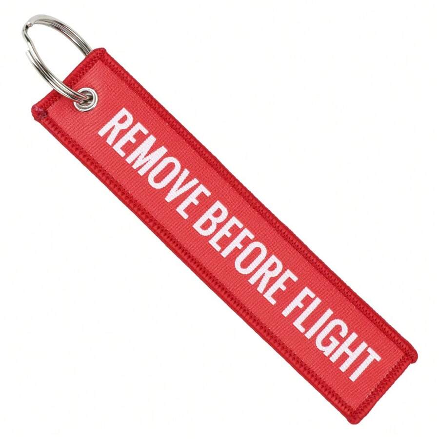 Keyring Remove Before Flight Interior Accessories Car-Styling Luggage Tag Label Car Key Rings Keychains