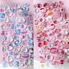 1pc 3D Cartoon Animal Waterproof Transparent Crystal Decorative Sticker, Can Decorate Stationery, DIY Phone Cases, Laptops,School Supplies,Back To School