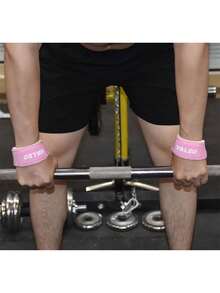 1 Pair Gym Fitness Weightlifting Deadlift Pull-Up Anti-Slip Sweat Absorbing Wristbands Gym Gym Wristbands Accessories - Multicolor - View 10