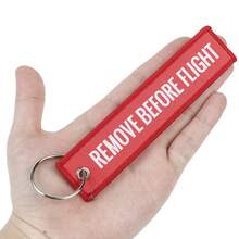 Keyring Remove Before Flight Interior Accessories Car-Styling Luggage Tag Label Car Key Rings Keychains