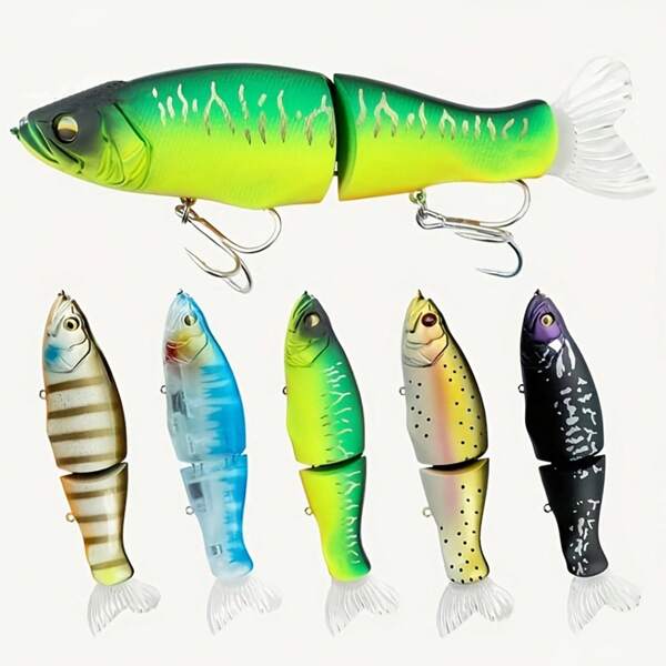 33g 2-Section Suspended Pencil Lure Bait, Multi-Segment Bionic Fishing Lure, Rigid Lure For Bass & Sea Fishing
