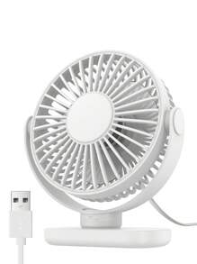 TOPK TOPK Mini USB Desk Fan, 360° Rotation 3 Speeds With Powerful Airflow, Stylish Design Brushless Motor High-Quality Construction Portable Personal Cooling Fan For Bedroom Home Office Desktop Travel