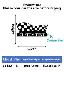 1pc Personalized Black & White Checkered Racing Flag - Custom Name, Home Decor Art Piece, Suitable For Race Car Party Decoration, Sports Event Decoration, Racing Themed Party, Birthday Party, Ideal Personalized Gift For Friends, Family, Dad, Mom, Room Decoration, Bedroom Decor, Home Decor, Wall Art - Black - View 37