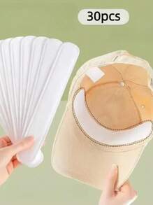 10/20/30 peças Almofadas Descartáveis Anti-Suor, Absorvente de Suor Invisível para Golas e Bonés, Remove Efetivamente o Odor, Acessório Essencial Diário para Exterior