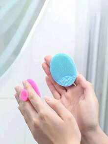 Baby Hair Brush Baby Hair Washing Artifact Baby Bath Children Bath Sponge Silicone Shampoo Brush For Newborn Baby - Multicolor - View 4